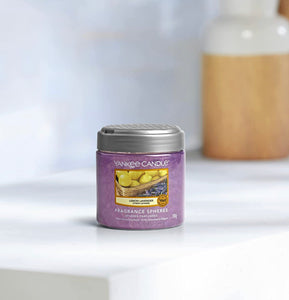 YANKEE CANDLE Sfere Profumate per Ambiente, Fino a 30 Giorni di Fragranza, Lavanda e Limone